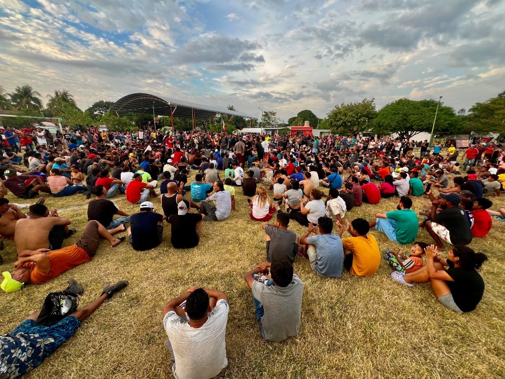 La Jornada Caravana migrante recibe en Chiapas el 2024 espera