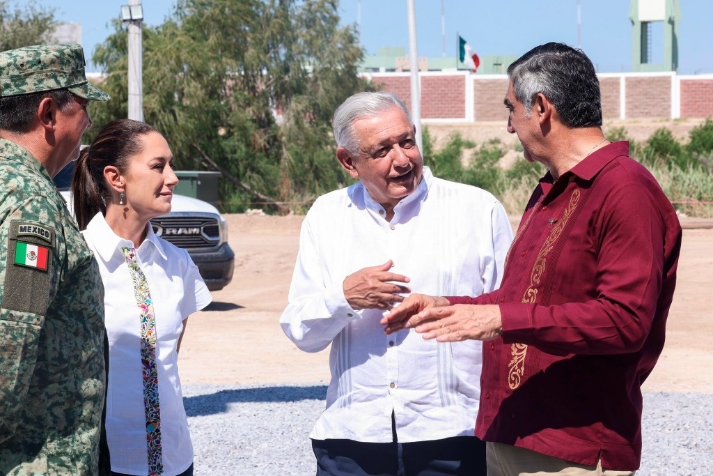 AMLO and Sheinbaum tour continues;  They supervise customs company in Tamaulipas