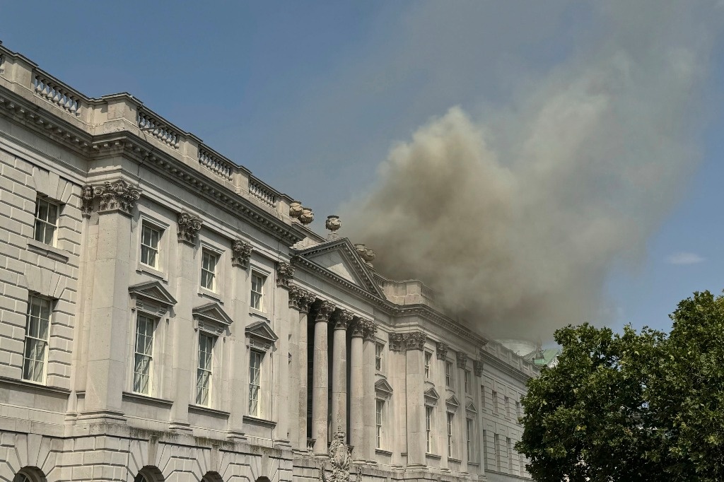 Firefighters bring fire at London’s Somerset House under control