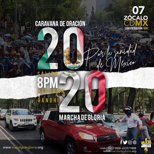 La Jornada Cristianos evang licos hacen caravana para orar por