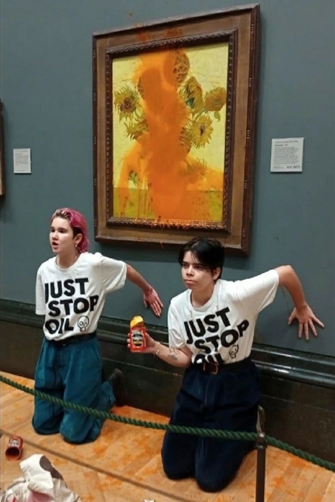 Activists discovered responsible of throwing soup on Van Gogh portray