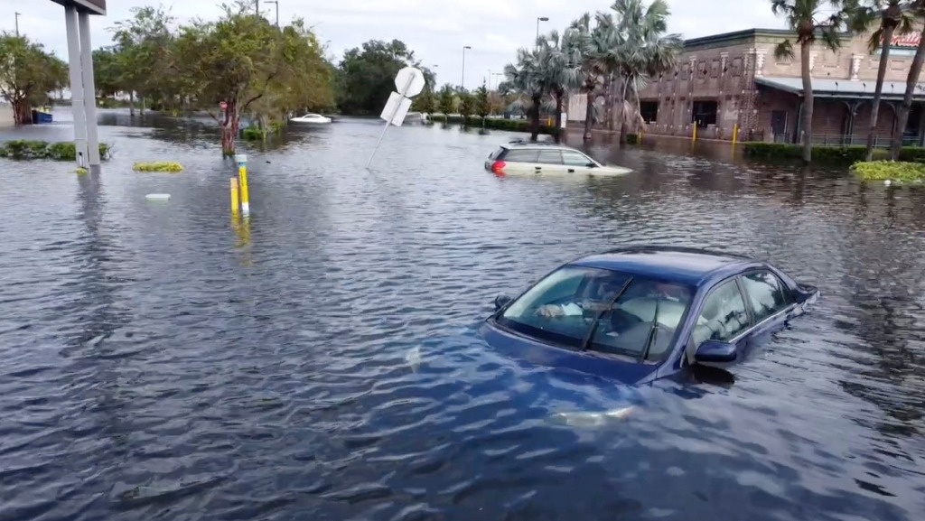 Devastation in central Florida due to Milton