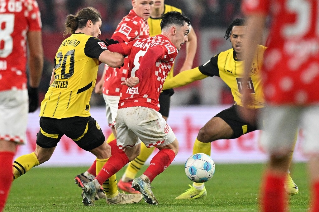 Dortmund has six defeats as a visitor after losing 1-3 to Mainz