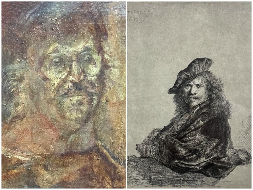 Two irreverent geniuses dialogue in the exhibition ‘Rembrandt and Vlady’