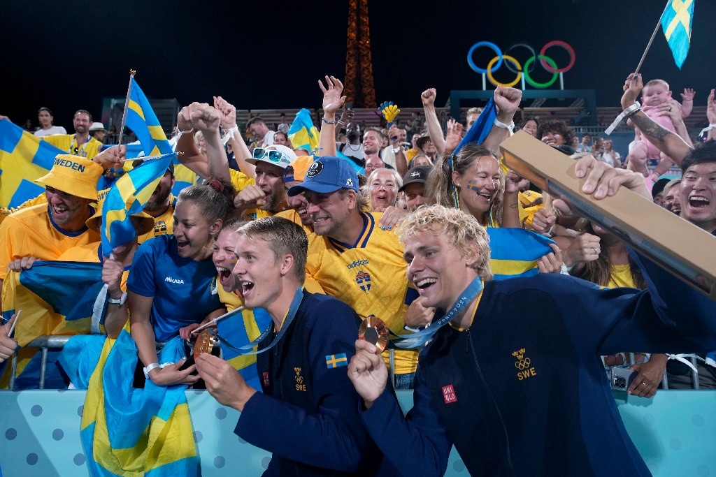 Swedish duo crowned men’s beach volleyball champions at Paris Olympics