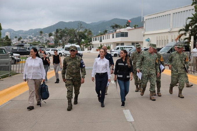 Sheinbaum instructs the cabinet to address the effects of ‘John’ in Guerrero