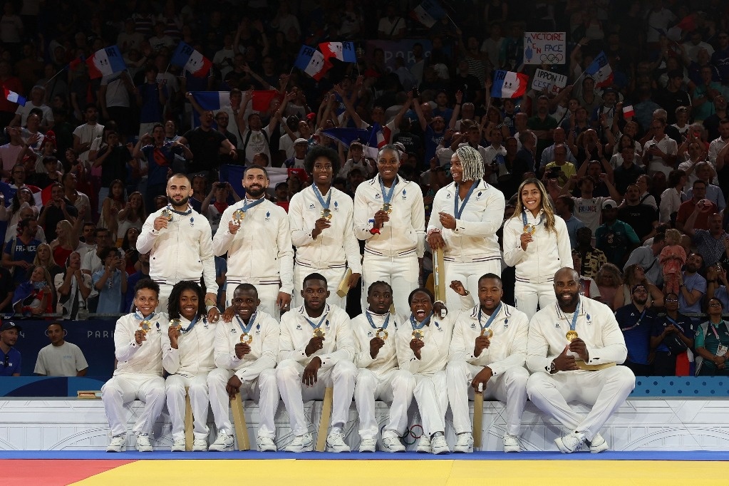 France wins mixed judo team gold