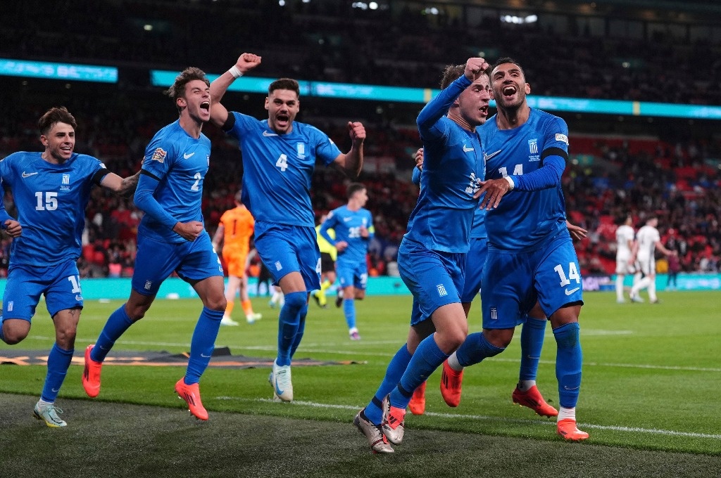 Greece surprises and beats England at Wembley