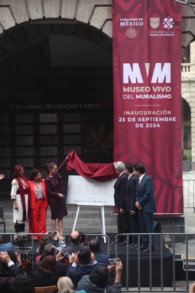 Sheinbaum and AMLO inaugurate the Living Museum of Muralism