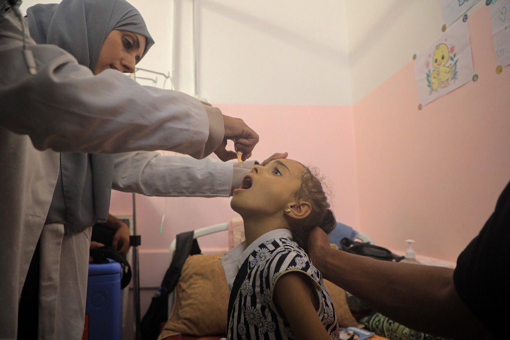 UN begins vaccination of 640,000 children in Gaza