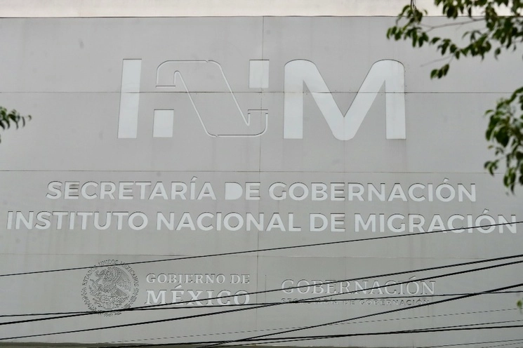 Fachada del Instituto Nacional de Migración en CDMX, el 9 de abril del 2023. Roberto García Ortiz