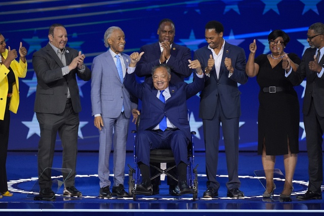 Jesse Jackson attends the Democratic National Convention