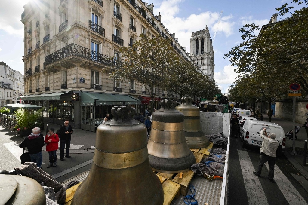 Notre Dame Cathedral restores its 8 bells before its reopening