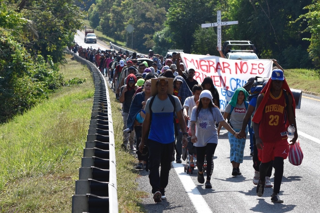 La Jornada Llega la nueva caravana migrante a Mapastepec