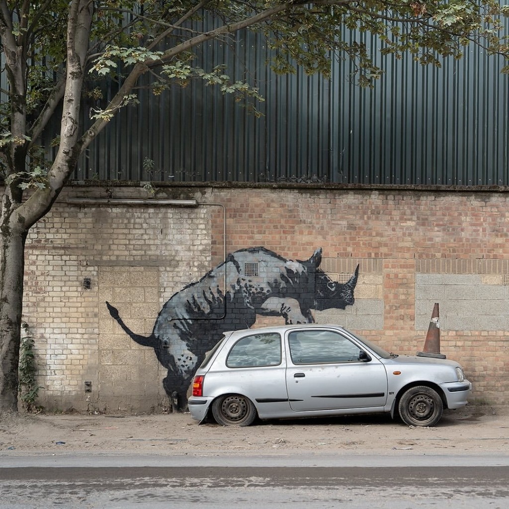 London continues to be flooded with Banksy’s animal graffiti