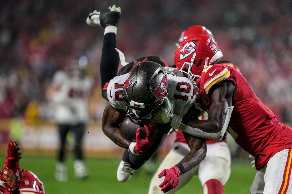 The Kansas City Chiefs remain undefeated after beating the Tampa Bay Buccaneers in overtime