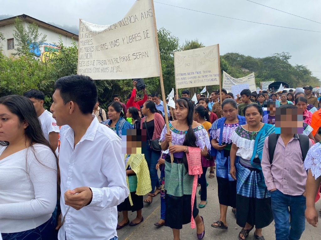 La Jornada - Marchan Por La Paz Y La Seguridad En Sitalá, Chiapas