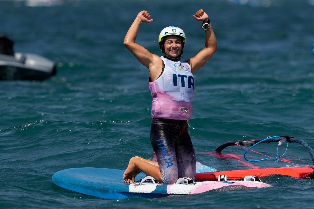 Marta Maggetti from Italy wins gold in women’s windsurfing