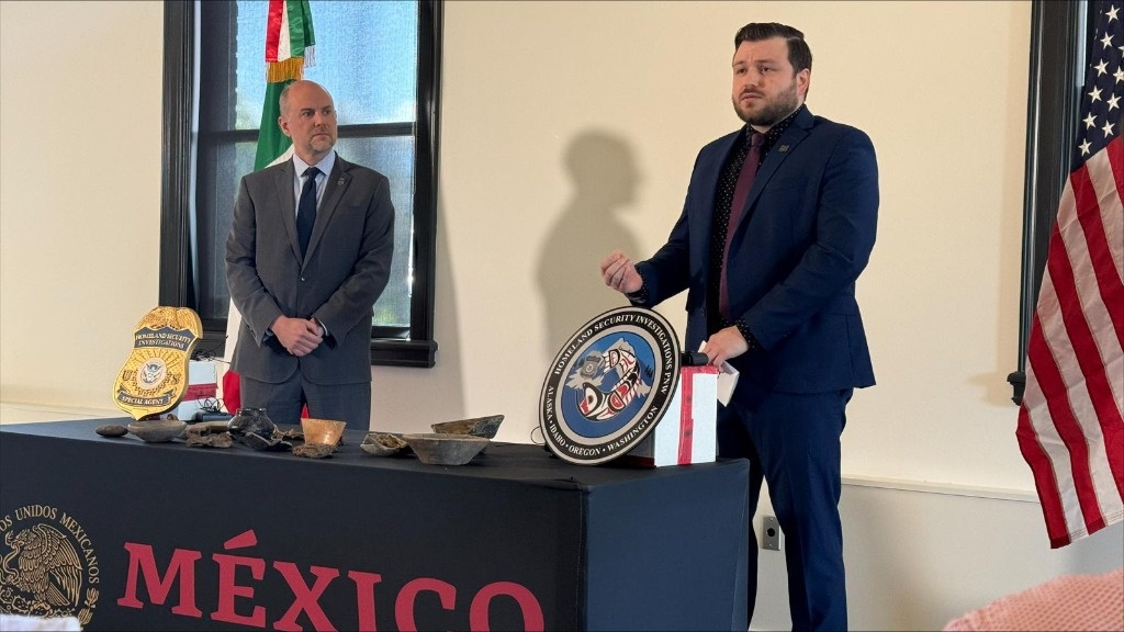 Mexico receives 35 archaeological items delivered by the US, SRE studies