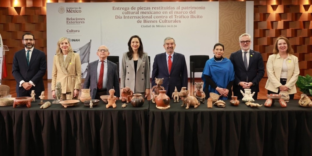 220 archaeological pieces returned to Mexico