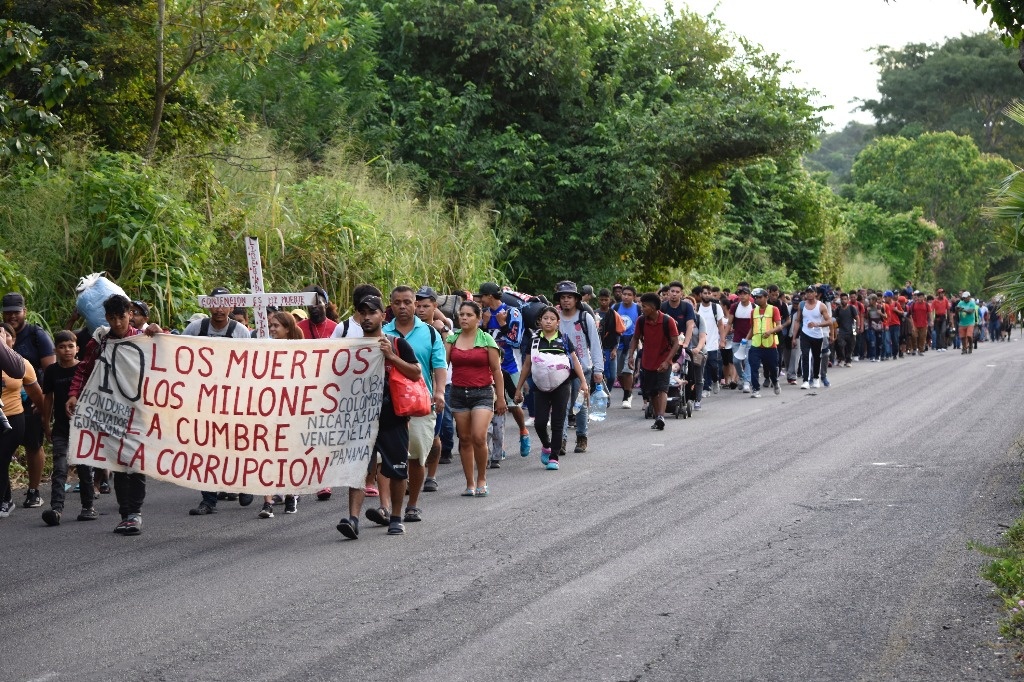 La Jornada Sale nueva caravana de migrantes desde Tapachula Chiapas