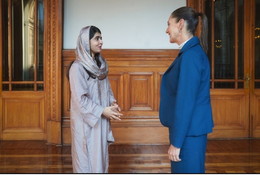 Sheinbaum meets with Malala Yousafzai, Nobel Peace Prize winner