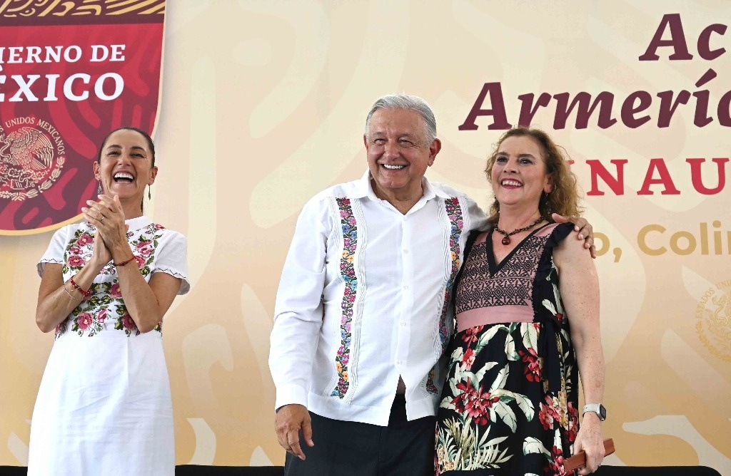 AMLO and Sheinbaum assess the security situation in Michoacán