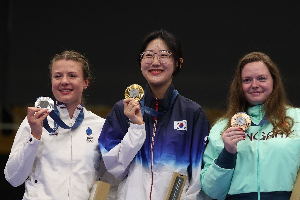 South Korea’s Yang Ji-in wins gold in women’s 25m pistol