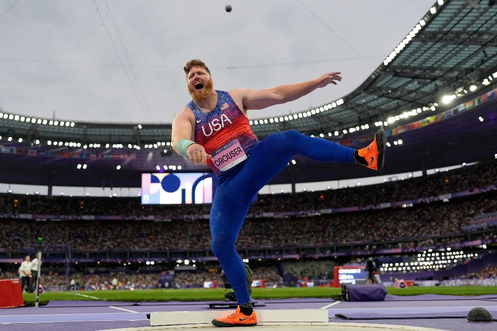 Third gold for Crouser in shot put; Mexican Muñoz, eighth