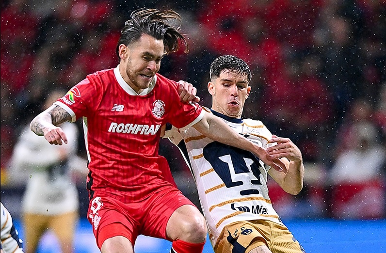 Toluca is left with a 1-1 draw against Pumas