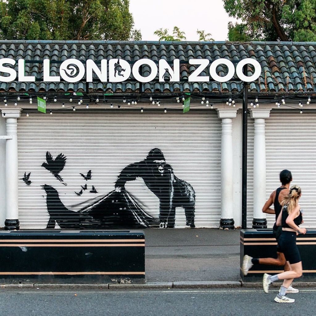 London Zoo removes Banksy animal mural to protect it